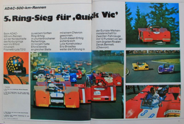"Rallye Racing" Motorracing-Magazine1971 two issues (7467)